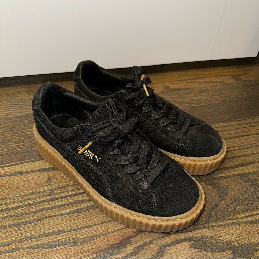 Fenty by Rihanna x Puma Suede Creepers (2016) Sneakers in Black/Oatmeal